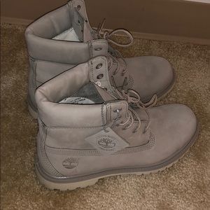 Gray Timberland Premium Boot